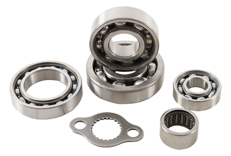 Hot Rods Honda CR 80 R 86-02 transmission bearing kit with six bearings for 80cc dirt bike transmission.