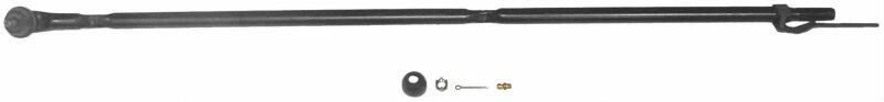 Moog front right outer tie rod for Jeep Wrangler 1987-1990, vehicle steering component with metal rod and joint visible.