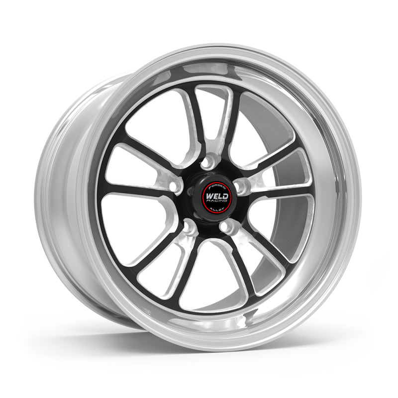 Weld S70 RT-S 17x7in / 5x120.65 BP / 4in. BS - Black Center - Polished Shell Wheel