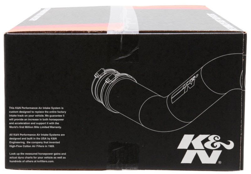 K&N Toyota Tundra cold air intake system for V8 4.7L/5.7L engines, showcasing the K&N performance air intake with filter and tubing.
