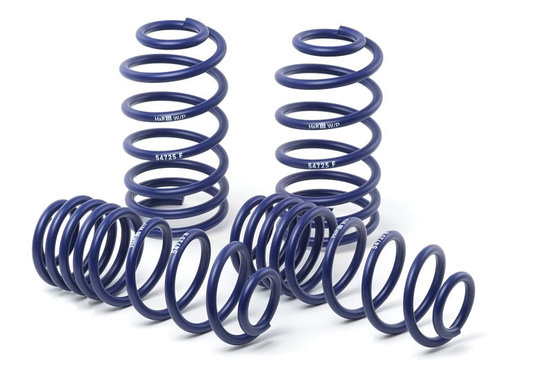 H&R sport lowering springs for 2008-2012 Honda Accord 4-door with 6-cylinder engine, designed for improved handling and lowered ride height.