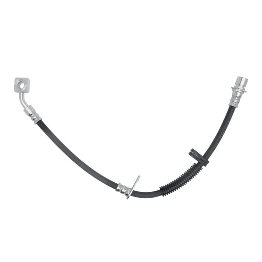 DFC Cadillac CTS front-left brake hose from the brake line kit, showing a durable rubber and metal brake line for vehicle safety.