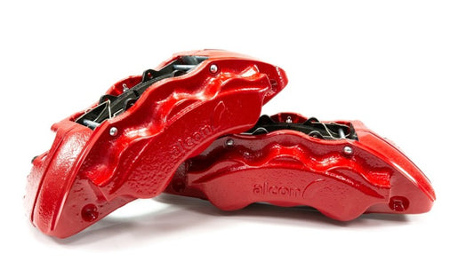 Alcon 17-22 Ford F250-F350 big brake kit with 363x38mm rotors and 6-piston front calipers for enhanced stopping power.