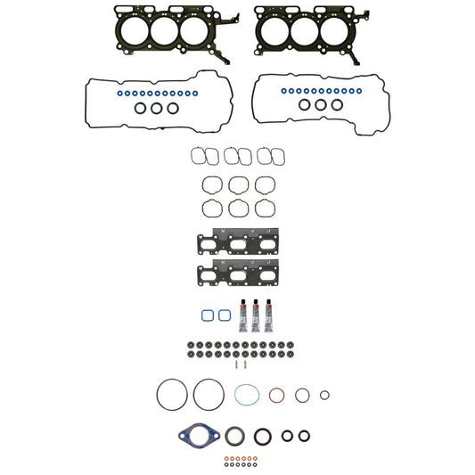 Fel-Pro Lincoln MKS HS 26543 PT-2 PermaTorque engine cylinder head gasket set with multiple gaskets and metal sealing surfaces.