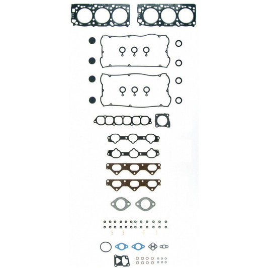 Fel-Pro Mitsubishi 3000GT HS 26186 PT-1 engine cylinder head gasket set showing gasket components on a flat surface.