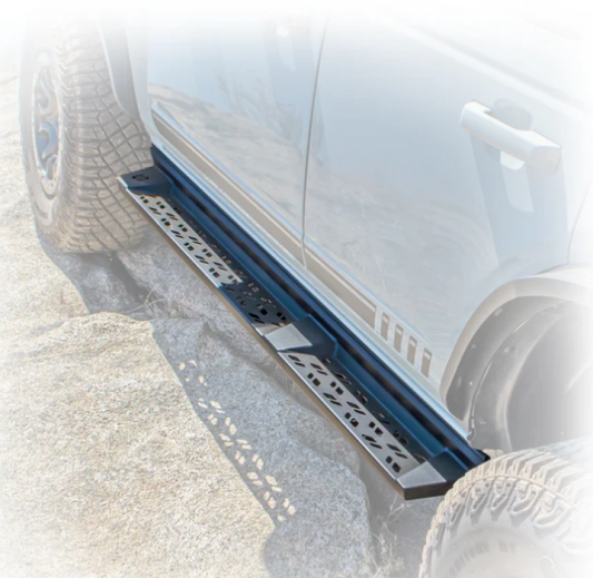 TURN Offroad 2021+ Ford Bronco side step for 4-door models, durable step bar for easy vehicle access.