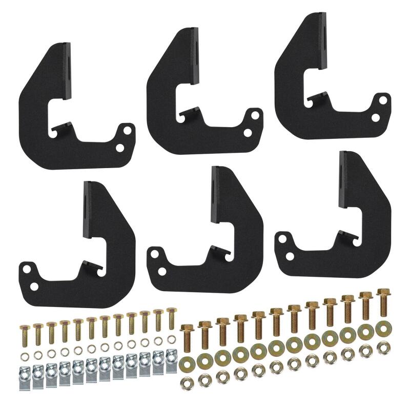Westin Outlaw Drop Nerf Bars in Tex Black on Chevy/GMC Silverado and Sierra Double Cab trucks, side view showing sturdy design
