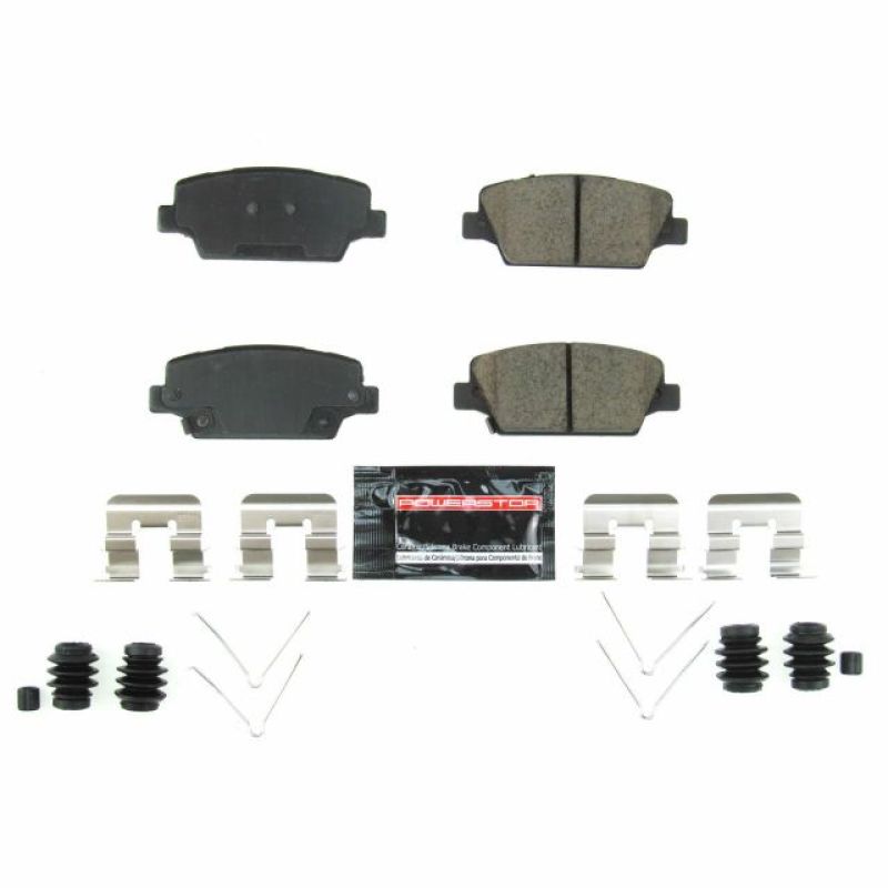 PowerStop Z23 Evolution Sport brake pads for Kia Cadenza rear, performance brake pads with hardware included.