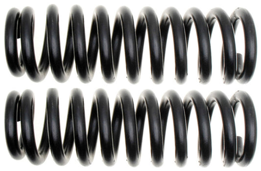 Moog front coilover springs for 2005-2007 Toyota Tacoma, automotive suspension coil springs, close-up view