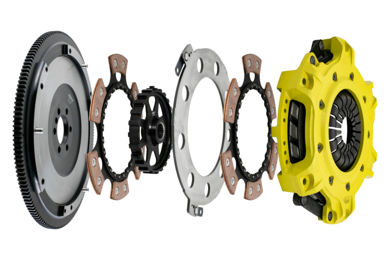 ACT Chevy Camaro and Corvette LS1-LS7 Mod-Twin 10.5 XT race clutch kit with rigid disc for high-performance racing applications.