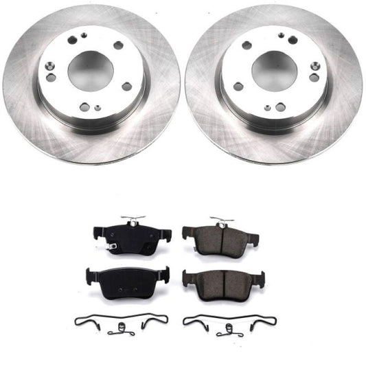 PowerStop OE rear brake kit for 2016-2019 Honda Civic, includes brake rotors and pads for reliable stopping power