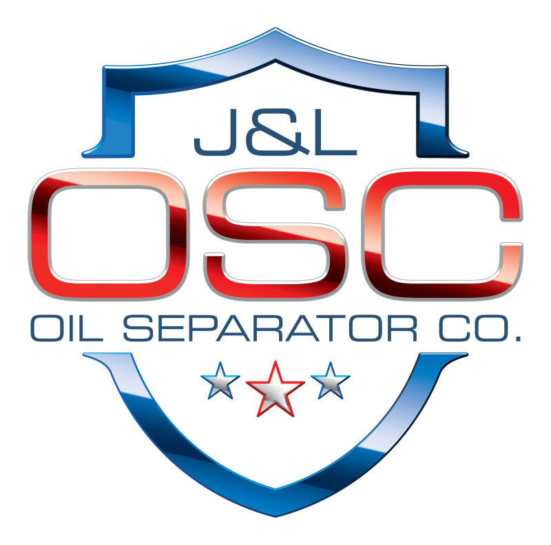 J&L 2019-2024 Dodge Ram 1500 5.7L oil separator, passenger side, clear anodized finish, for engine oil filtration.