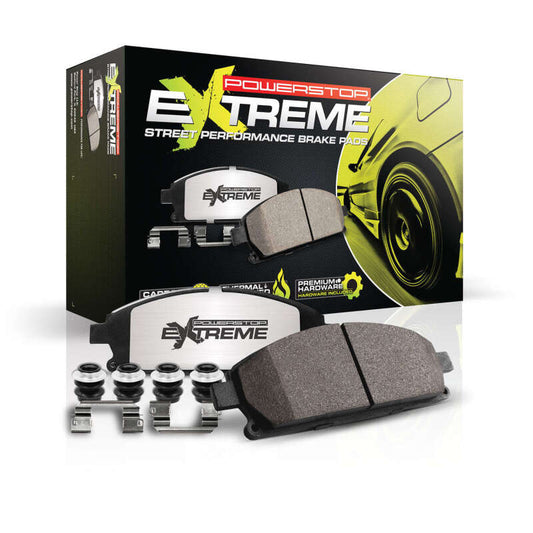 PowerStop 2024+ Ford Mustang Dark Horse Z26 street performance carbon-ceramic brake pads for high-performance braking.