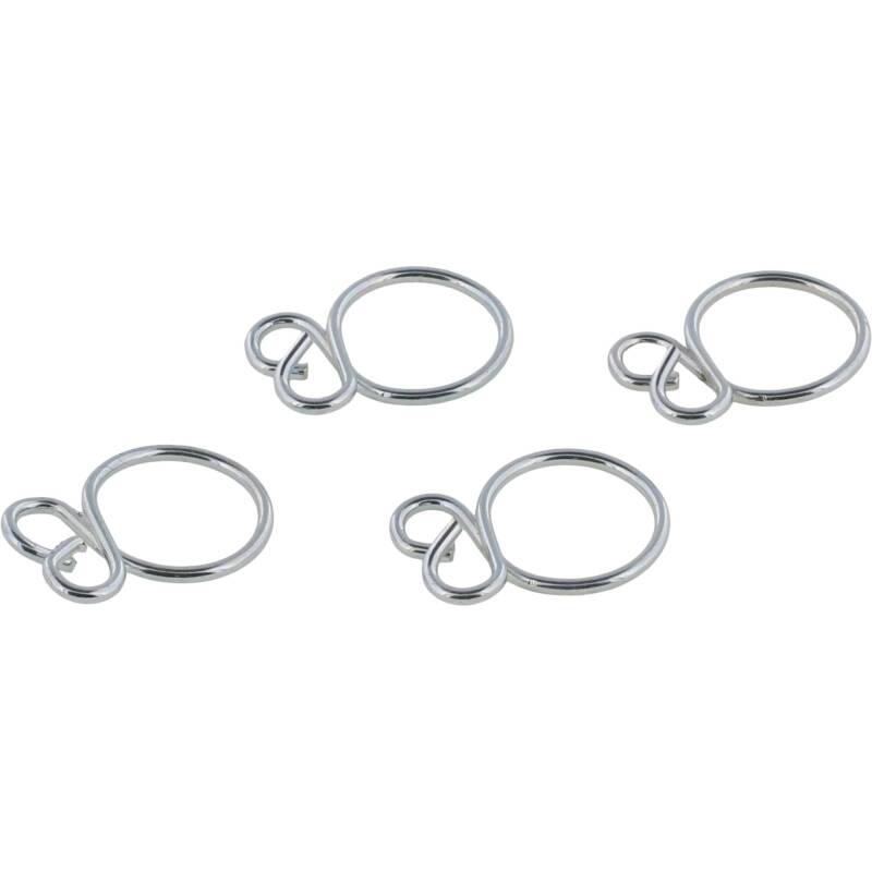 All Balls Racing hose clamps, 4-pack, 9.7mm size, designed for securing hoses in automotive or motorcycle applications.