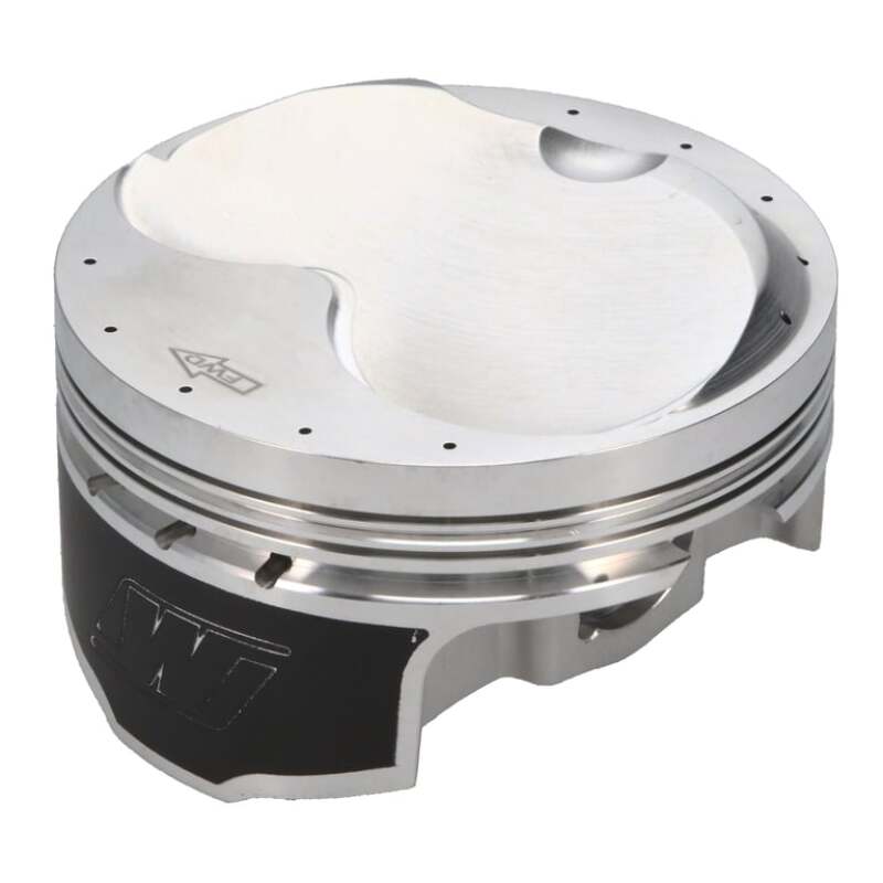 Wiseco forged Chevy LSX piston set with 4.070-inch bore, 1.110-inch CH, 11.80cc for 8-cylinder engines.