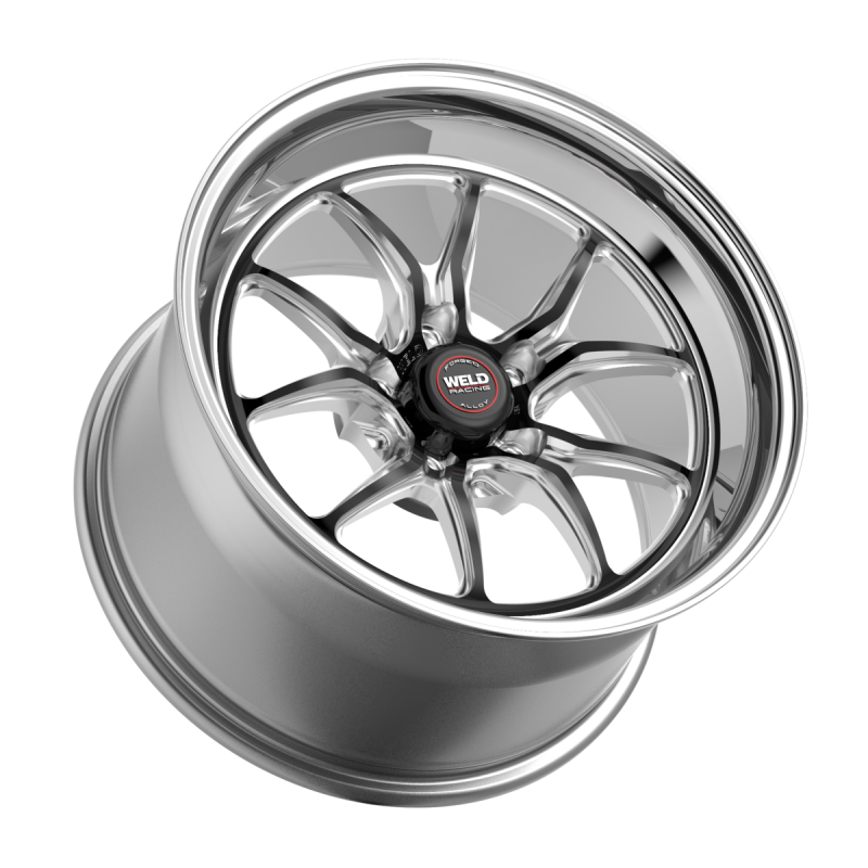 Black Weld S85 forged wheel with 17x10 inch size, polished shell finish, 5x114.3 bolt pattern, and 6.3 backspacing.