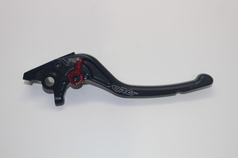 Black CRG 15-16 Yamaha YZF-R1 RC2 brake lever for motorcycle, showcasing the standard design and ergonomic grip.