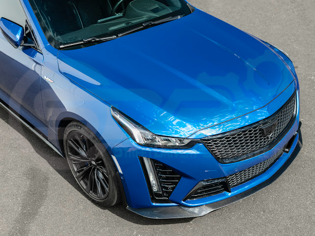 2020-2024 CADILLAC CT5-V BLACKWING SEDAN | FRONT LIP SPLITTER GROUND EFFECTS & WHEEL ARCHES