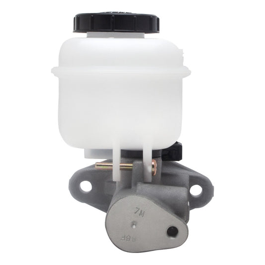 DFC Pontiac GTO brake master cylinder for 2005-2006 models, showing the metal cylinder with mounting flange and brake fluid inlet.