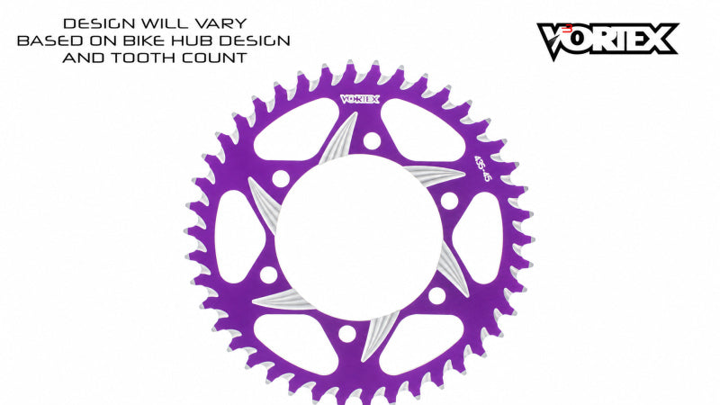 Vortex Racing 43 Tooth 520 Rear Sprocket - Purple