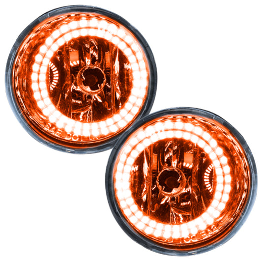 Oracle Lighting LED halo fog lights for Nissan Titan, pre-assembled amber fog lights with halo rings, designed for 2004-2015 Nissan Titan.