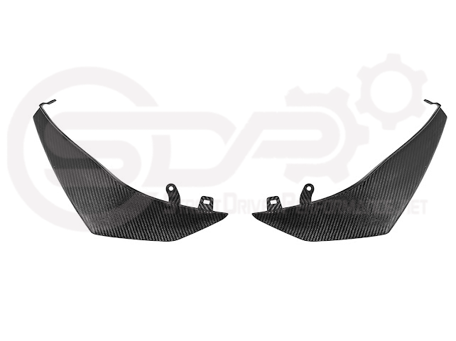 2023-UP CORVETTE C8 Z06, E-RAY, ZR1 | Z07 PERFORMANCE PACKAGE CARBON FIBER FRONT BUMPER SIDE CANARDS DRIVE PLANES PAIR