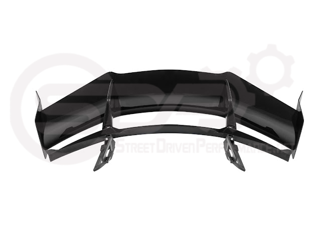 2020-UP CORVETTE C8 STINGRAY & Z51 | ZR1 STYLE CARBON FLASH REAR HIGH WING SPOILER BRACKET