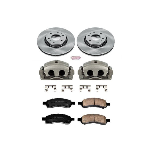 PowerStop OE front brake calipers for Saab 9-7X 2006-2009, part of Autospecialty kit with calipers shown in image.