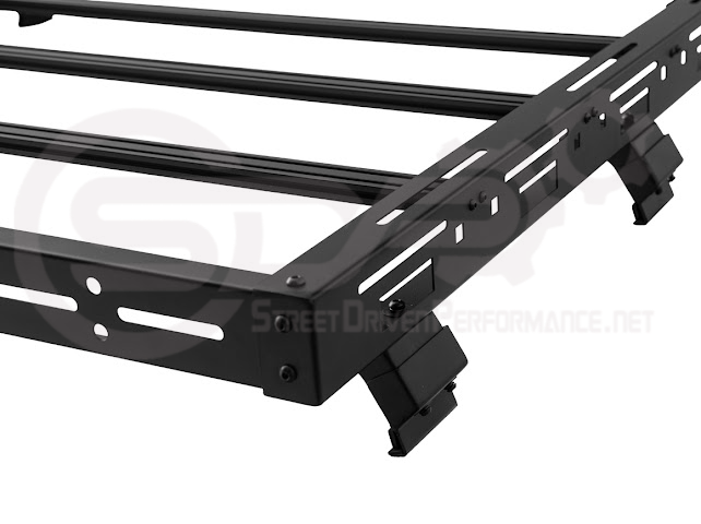 2018-UP JEEP WRANGLER JL & 2020-PRESENT JEEP GLADIATOR JT | CARBON STEEL BLACK TOP ROOF CARGO RACK (FULL & HALF LENGTH)