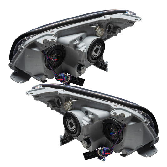 Oracle Lighting LED Halo Headlights for 2006-2009 Toyota 4-Runner in red with pre-assembled design, featuring modern headlight and halo elements.