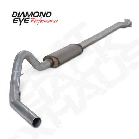 Diamond Eye Performance catback exhaust for Ford F150 EcoBoost 3.5L, 3 1/2 inch single gas catback system with polished finish.