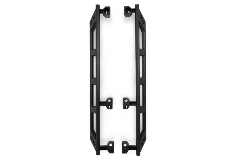 DV8 Offroad Jeep Wrangler JL 4-door rock sliders from FS-15 series, durable exterior body armor and rock rails for off-road protection