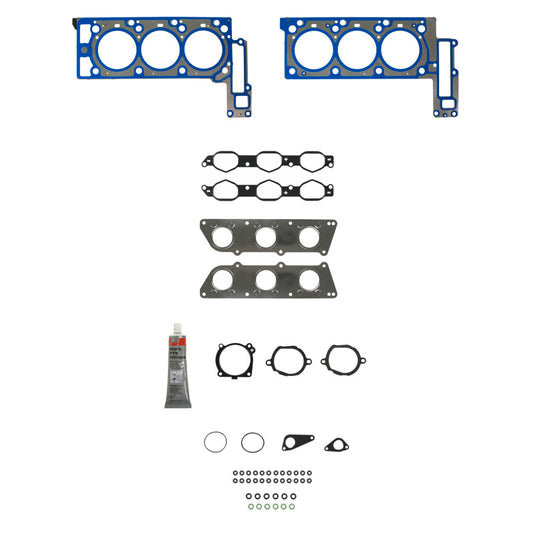 Fel-Pro Mercedes-Benz E350 HS 26610 PT PermaTorque engine cylinder head gasket set showing gaskets and sealing surfaces.