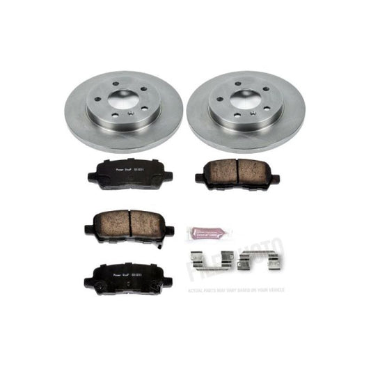 PowerStop OE rear brake kit for Buick Allure 2005-2009, includes brake rotors and pads for reliable stopping power.