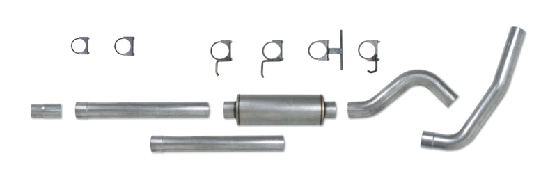 Diamond Eye Performance Catback exhaust system for 94-97 Ford 7.3L F250/F350 PowerStroke, showcasing the single AL design.