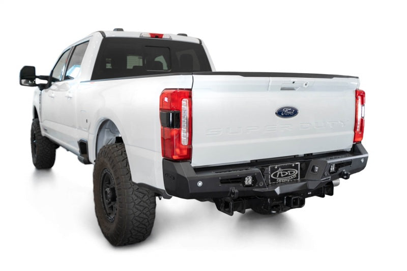 Addictive Desert Designs steel rear bumper for 2023-2024 Ford F-150 Super Duty, rugged off-road bumper with durable construction