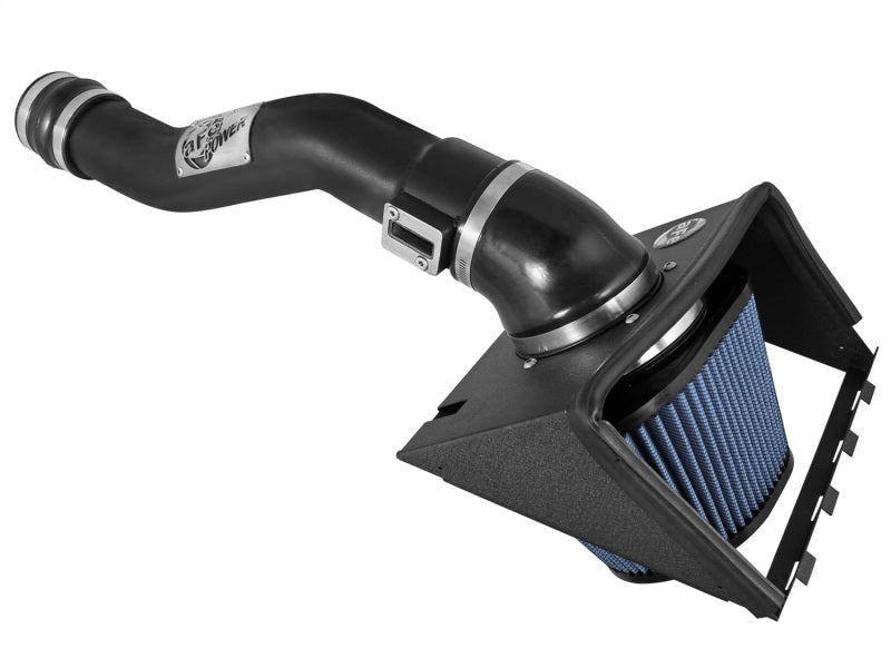 aFe MagnumFORCE Stage-2 PRO 5R cold air intake system for 2011-2014 Ford F-150 V6 3.7L, showing the intake components and filter