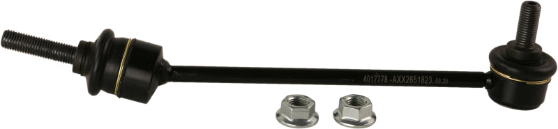 Moog front left sway bar endlink for Mercedes-Benz S65 AMG 2007-2012, durable stabilizer bar link with visible metal components.