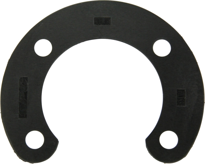 Moog 13-22 Buick Encore rear caster and camber shim for suspension alignment, shown installed on vehicle suspension component.