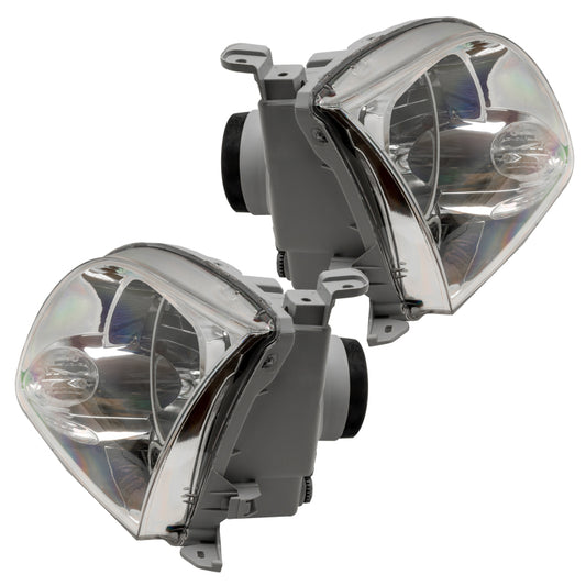 Oracle Lighting Toyota Tundra regular cab halo headlights, preassembled with integrated LED halos and clear lenses, for enhanced visibility.