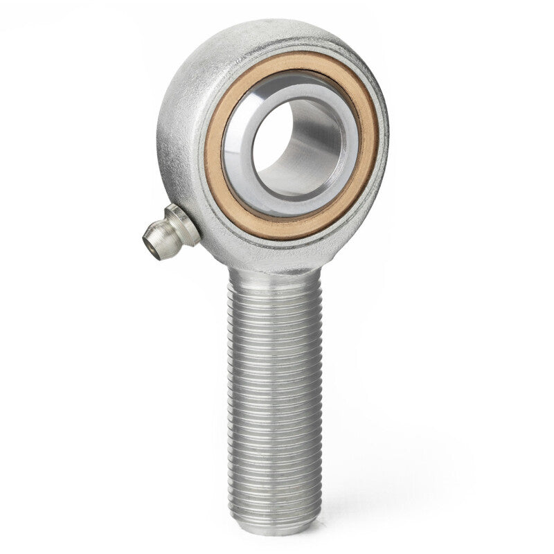 QA1 V Series 3-Pc Rod End - Male/Left Hand - 6mm Bore x M6x1.0 w/Zerk - Carbon Steel