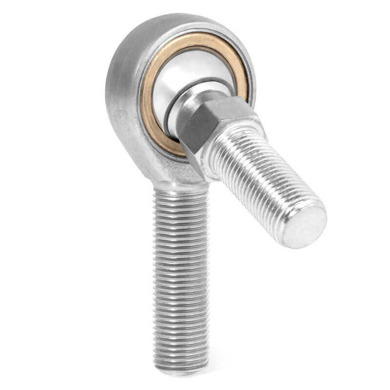 QA1 V Series 3-Pc Rod End - Male/Left Hand - 12mm Bore x M12x1.75 w/Stud - Carbon Steel