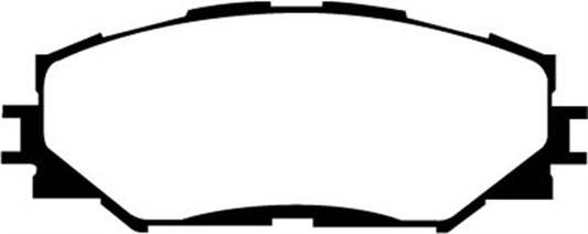 EBC Greenstuff front brake pads for Lexus HS250h 2.4 hybrid, performance brake pads for improved stopping power and durability.