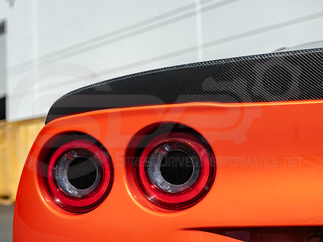 2005-2013 CHEVROLET CORVETTE C6 | SDP PERFORMANCE STYLE CARBON FIBER REAR TRUNK LID WING SPOILER