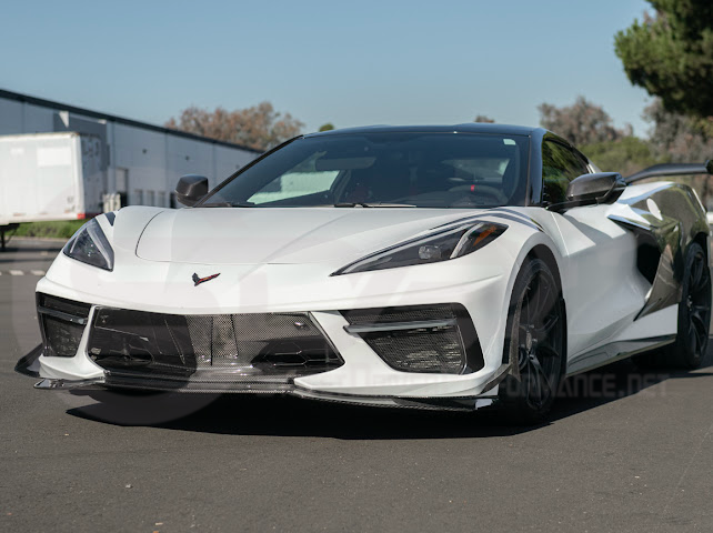 2020+ CORVETTE C8 STINGRAY & Z51 | Z06 Z07 PERFORMANCE FRONT LIP SPLITTER & CANARDS GROUND EFFECTS