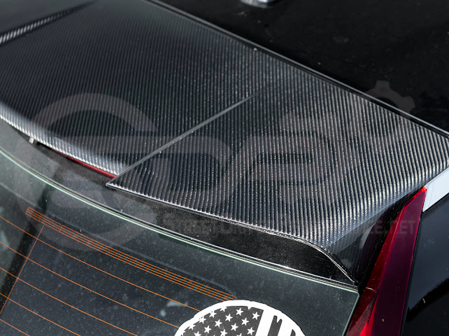 *IMPERFECTION / DISCOUNTED* 2009-2015 Cadillac CTS-V V2 Wagon - Carbon Fiber Trunk Lid Spoiler / Wing