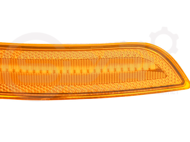 2016-2024 Chevrolet Camaro | Front Bumper Side Marker Lens w/ Amber LED Reflector Light Pair (Clear / Amber / Smoke)