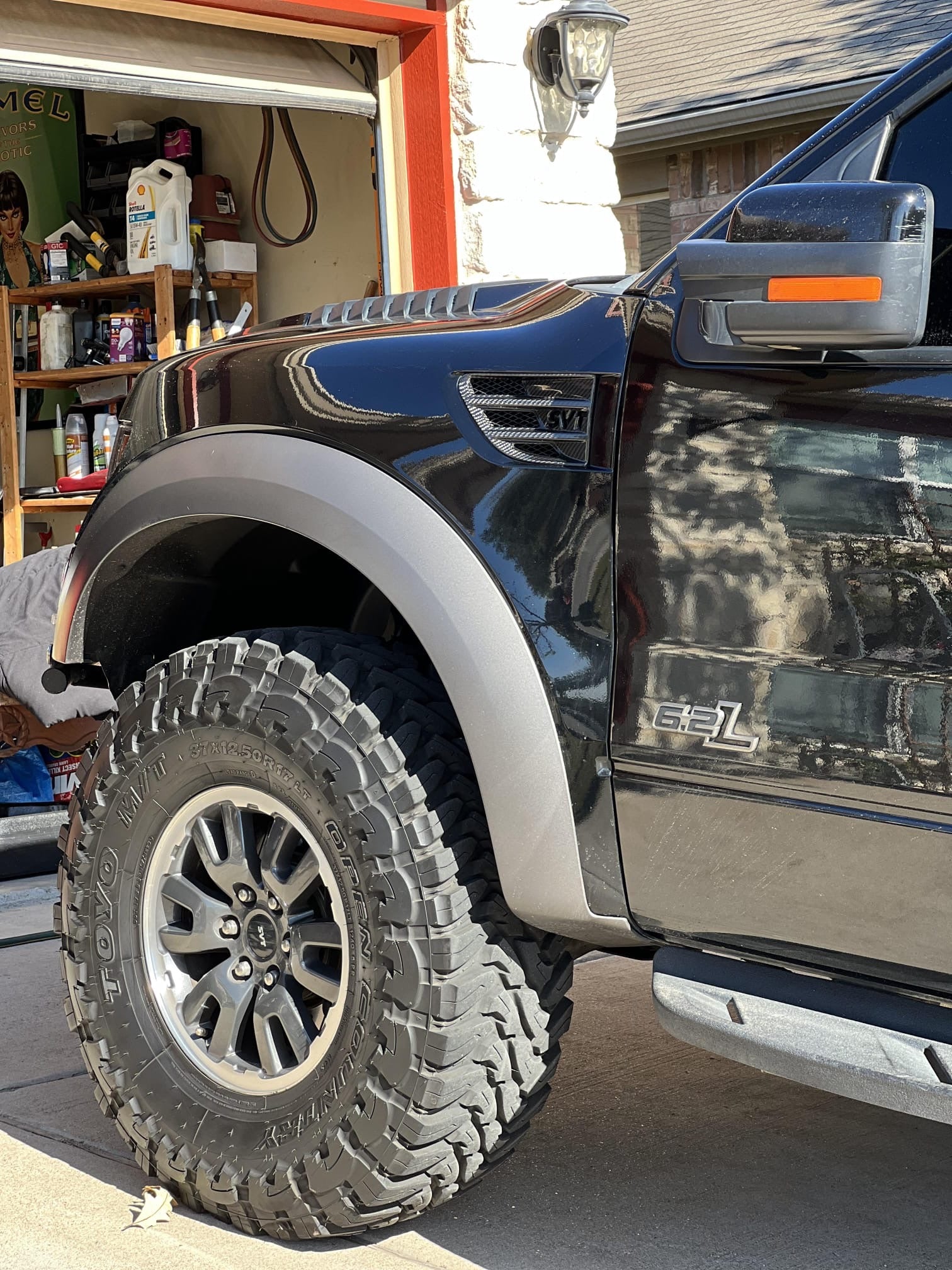 2009-2014 Ford F-150 Raptor SVT | SDP Package Carbon Fiber Side Fender Vents Trim Replacement (Pair)