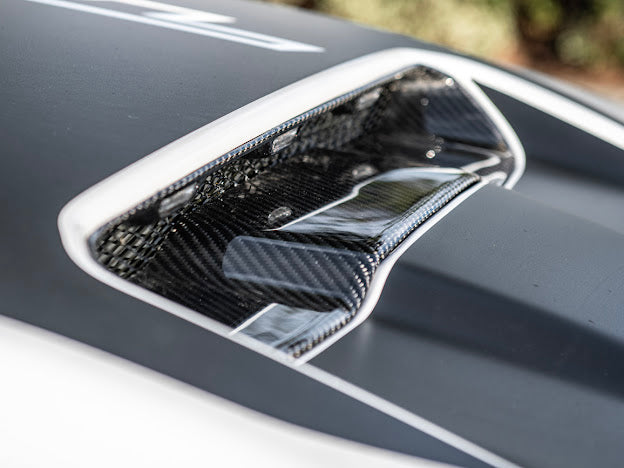 2019-UP RAM 1500 TRX CARBON FIBER FRONT AIR INTAKE HOOD SCOOP