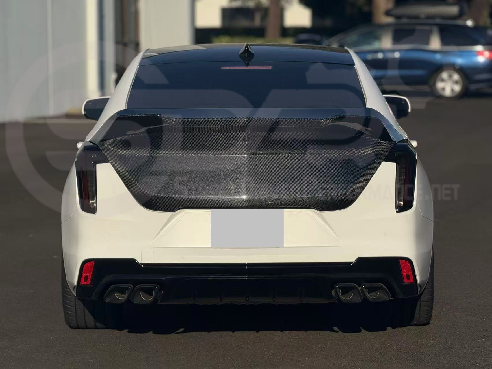 2021-UP CADILLAC CT4, CT4 V, AND CT4-V BLACKWING | BLACKWING STYLE REAR TRUNK LID WITH INTEGRATED SPOILER